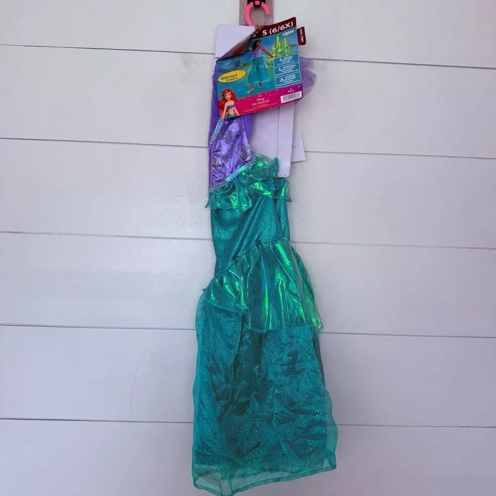 Disney Girls Small The Little Mermaid Halloween costume Dress Up New